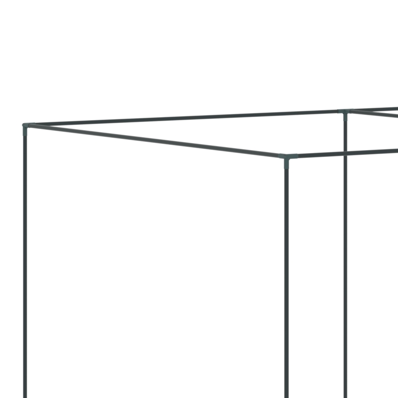 Outsunny 10 x 6.5ft Crop Cage, Garden Plant Protector with Two Zippered Doors, Storage Bag and Ground Stakes, Black