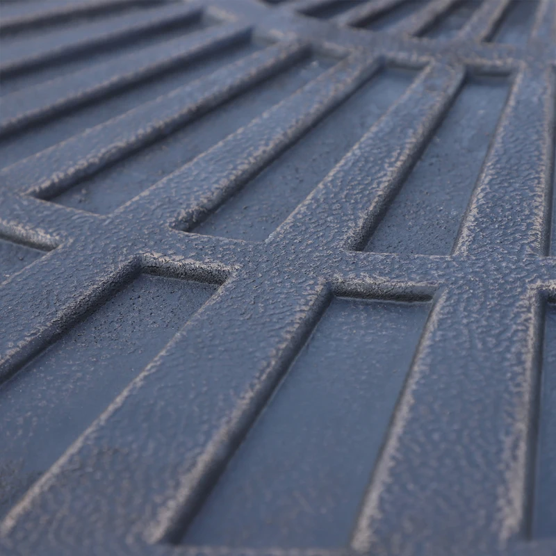 Outsunny 2pc Portable Umbrella Base Weights 61.6lbs Resin Flabelliform Garden Parasol Base Outdoor Patio Umbrella Stand Holder Weights, Bronze