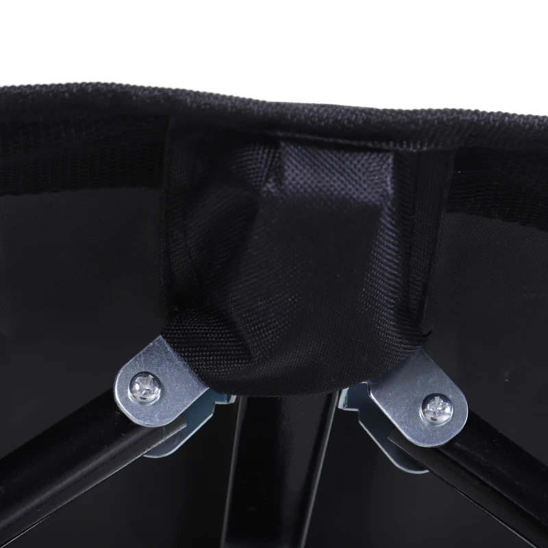 Outsunny 2-Person Camping Cot, Portable Adult Bed with Carrying Bag - Ideal for Hunting, Fishing Trips, Black