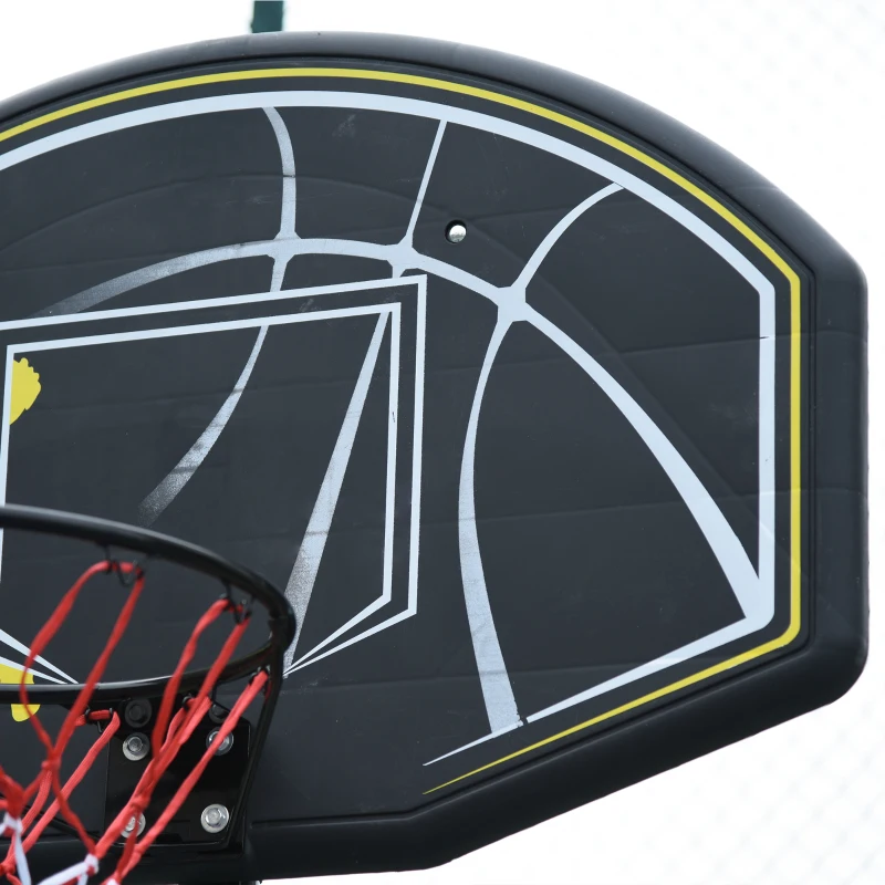 Soozier 6.5'-10' Adjustable Portable Basketball Hoop System Stand Outdoor for Kids Youth Adult