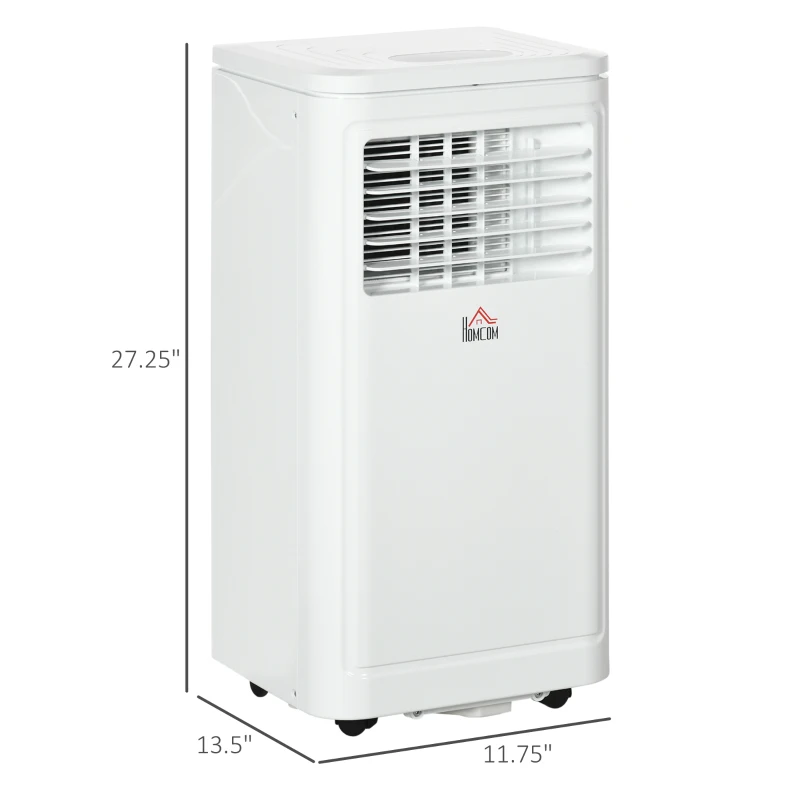 HOMCOM 10000 BTU Portable Air Conditioner Fan w/ Remote for Rooms Up to 441 Sq. Ft., Evaporative Cooler AC Unit White