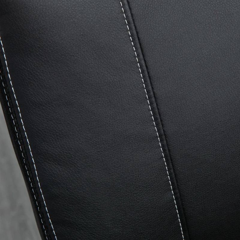 Vinsetto PU Leather Office Chair Desk Chair with 360 Degree Swivel Wheels Adjustable Height Tilt Function Black