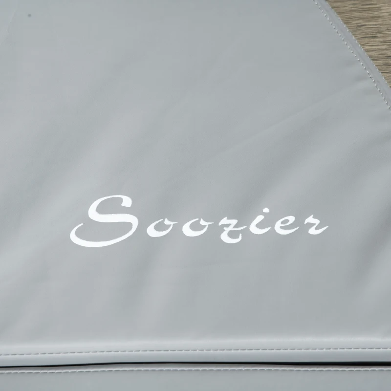 Soozier Pole Dance Mat, 2"T x 5'W Folding Pole Crash Mat for Home, Lightweight and Foldable, Gray