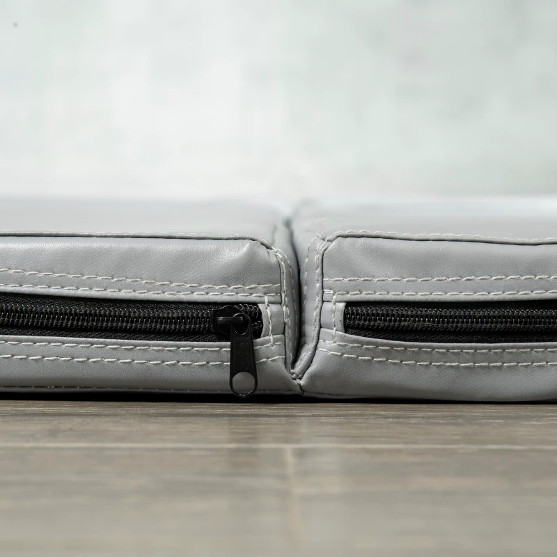 Soozier Pole Dance Mat, 2"T x 5'W Folding Pole Crash Mat for Home, Lightweight and Foldable, Gray