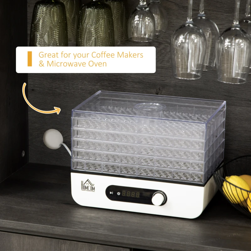 HOMCOM 72" Kitchen Pantry, Buffet with Hutch, Cupboard for Microwave, 2 Door Cabinets, Wine Glasses Rack, Wine Rack, Dark Grey