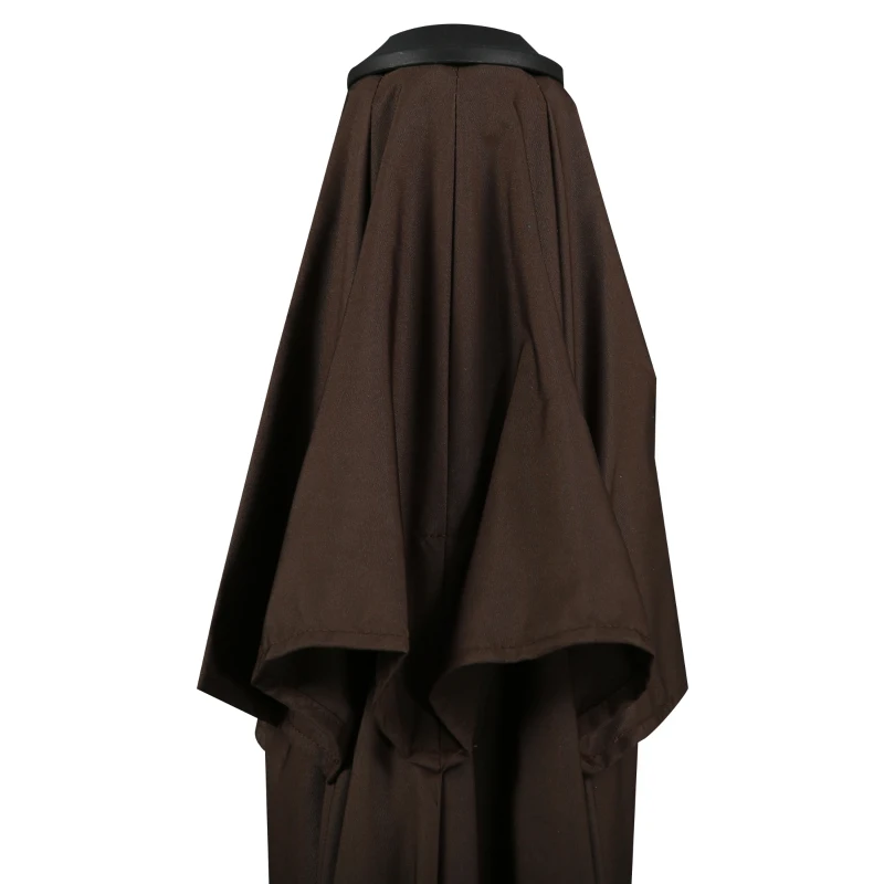 Outsunny 10ft Offset Patio Umbrella with Base, Hanging Aluminum and Steel Cantilever Umbrella with 360° Rotation, Easy Tilt, 8 Ribs, Crank, Cross Base for Poolside, Garden, Coffee