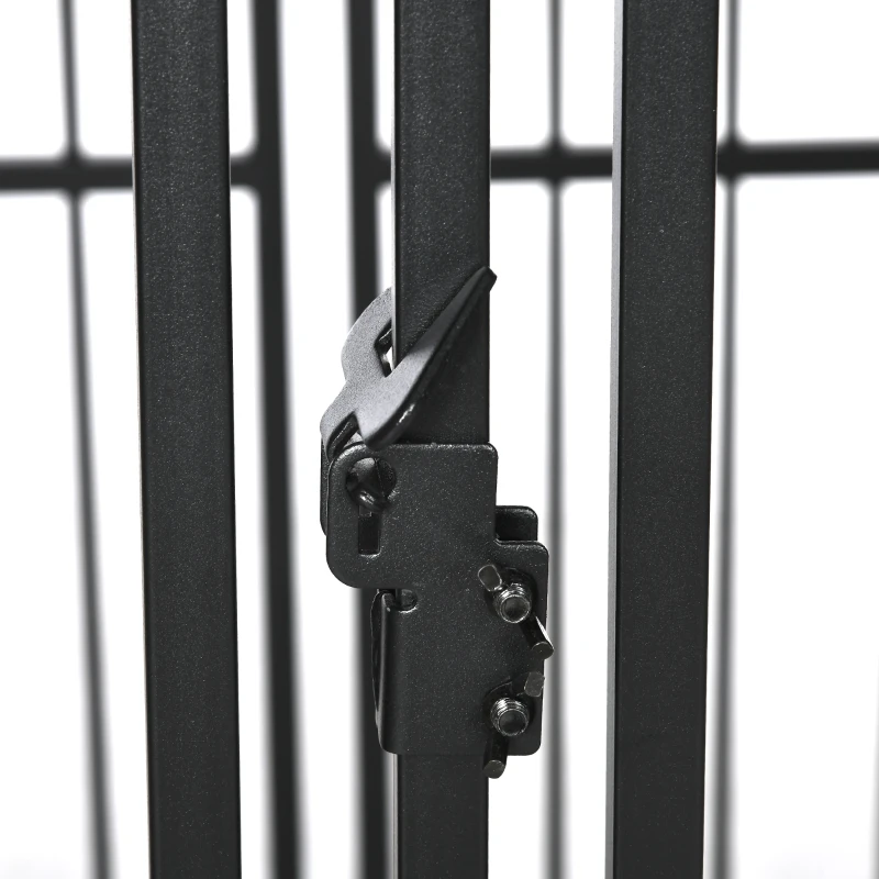 PawHut 6' x 4' Dog Kennel, Outdoor Dog Playpen Run with Waterproof, UV Resistant Canopy, Heavy-Duty Chain Link for Medium and Large Dogs