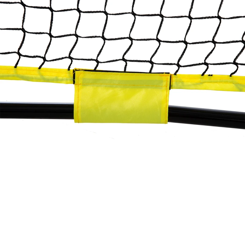 Soozier Portable Soccer Goal Target Net with Carry Bag, Soccer Training Equipment for Aim and Muscle Memory, Shooting Net for Backyard, 3 Pockets