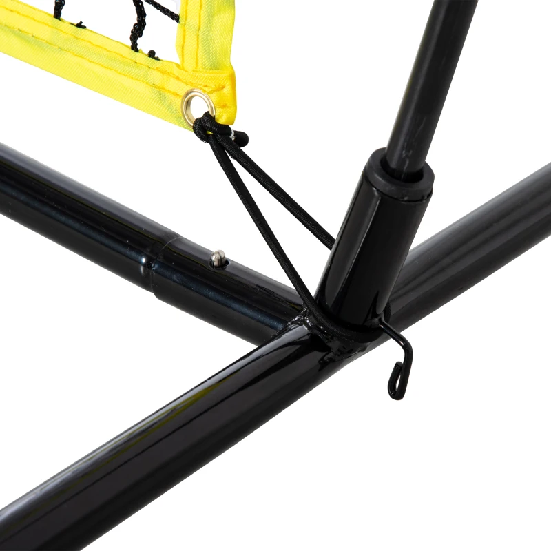 Soozier Portable Soccer Goal Target Net with Carry Bag, Soccer Training Equipment for Aim and Muscle Memory, Shooting Net for Backyard, 3 Pockets