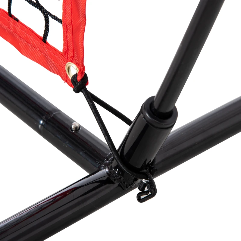 Soozier Portable Soccer Goal Target Net with Carry Bag, Soccer Training Equipment for Aim and Muscle Memory, Shooting Net for Backyard, 3 Pockets