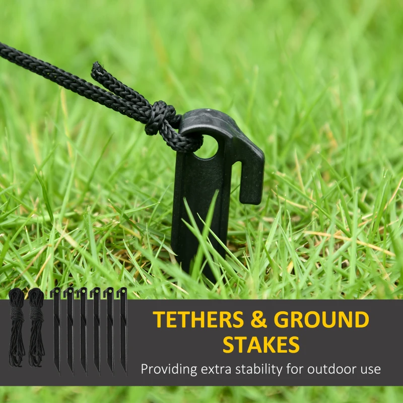 HOMCOM 8.5FT Long Christmas Inflatables Outdoor Decorations Polar Bear, Penguin and Reindeer on the Slope, Blow-Up LED Yard Christmas Decor, Waterproof