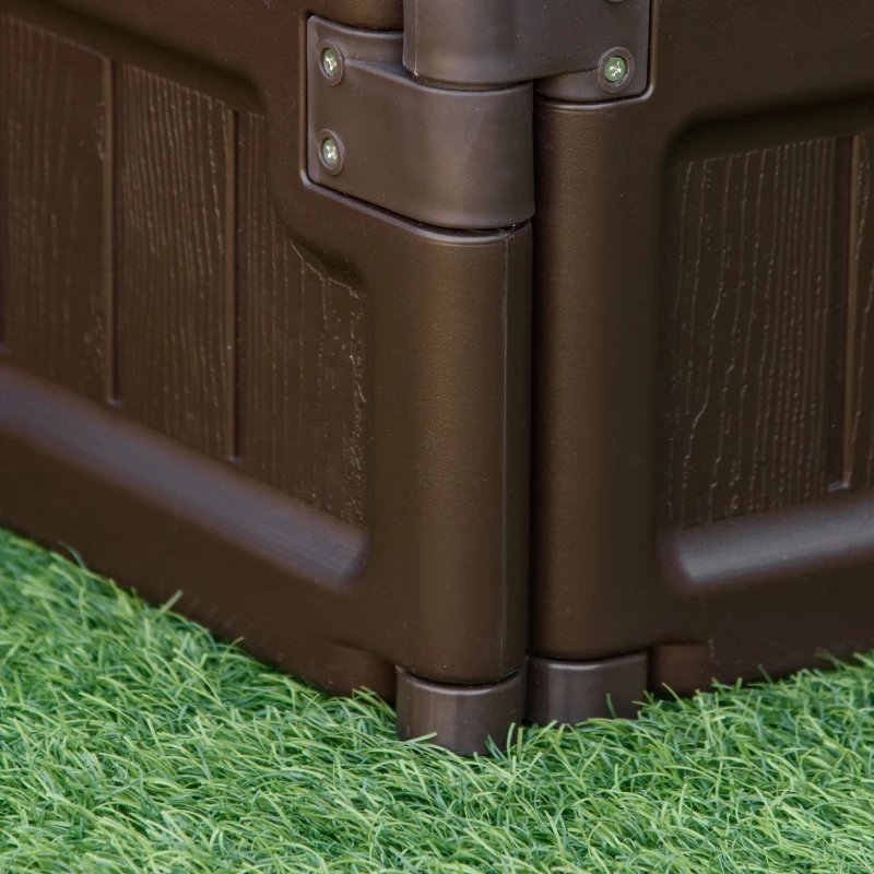 Outsunny 4x2 Raised Garden Bed, Durable Plastic Planter in White, Perfect for Growing Vegetables, Herbs & Flowers