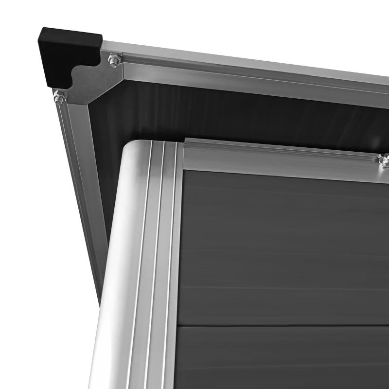 Outsunny 6' x 4' Outdoor PVC Storage Shed, Garden Tool House Weather Resistant with Lock, Foundation and 2 Air Vents for Backyard, Patio, Lawn