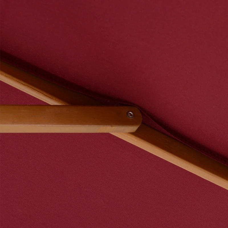 Outsunny Patio Umbrella Market Patio Sun Umbrella Rectangle Wine Red