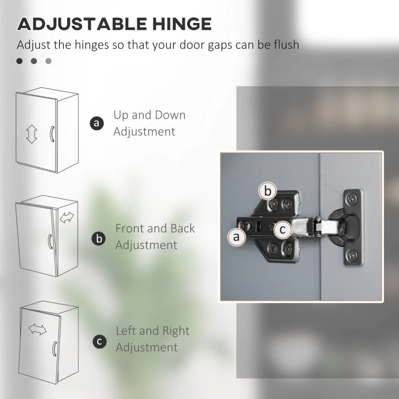HOMCOM Freestanding Kitchen Pantry, 4-Door Kitchen Pantry Cabinet with Adjustable Shelves and Doors, Gray