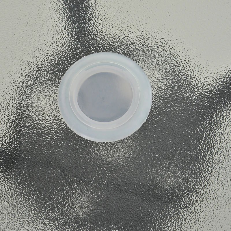 Outsunny 31.5'' Round Bistro Table Outdoor Dining Coffee Table w/ Tempered Glass Top Patio Garden Side Table Weather-resistant