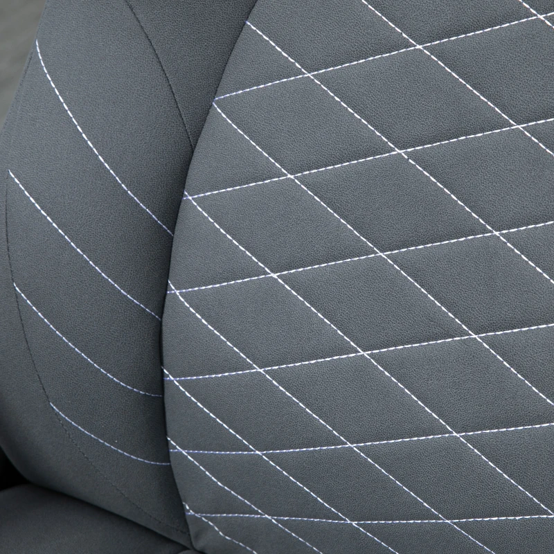 Vinsetto Home Office Chair, Height Adjustable Desk Chair with Flip Up Armrests, Swivel Wheels and Tilt Function, Dark Gray