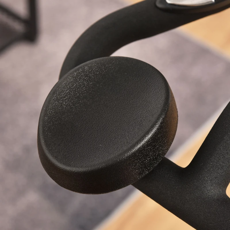 Soozier Indoor Stationary Exercise Bike Upright Fitness Bicycle Cycling Sport for Home Gym with 29lbs Flywheel Adjustable Resistance LCD Monitor Bottle Holder Black