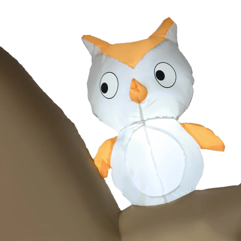 HOMCOM 10FT Gaint Halloween Inflatables Outdoor Decorations Dead Tree Archway with Ghost, Pumpkin, Blow Up Yard Decor with LED Lights  for Garden, Lawn, Party, Holiday