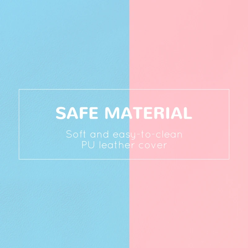 Qaba 2-Piece Soft Play Kids Foam Play Se for Crawl and Climb, Light Blue