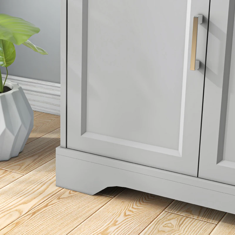 HOMCOM Modern Kitchen Sideboard Buffet Cabinet with Storage, Kitchen Island Dining Room Cabinet Living Room Furniture