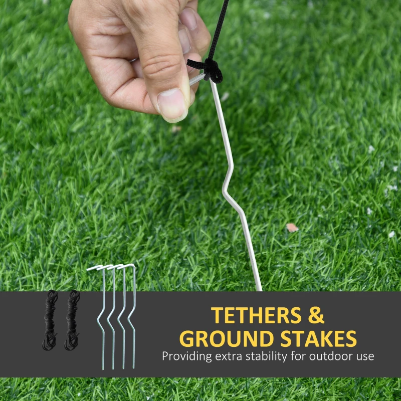 HOMCOM 8' Halloween Inflatables Outdoor Decorations LED Dead Tree with Ghost Pumpkins Indoor Outdoor Blow Up LED Yard Decor, for Garden, Lawn, Party, Holiday