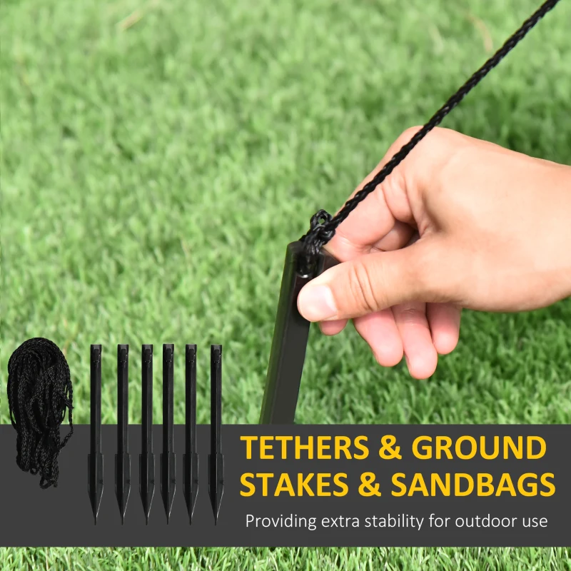 HOMCOM 8' Inflatable Halloween Archway with Ghosts and Spiders, Blow Up Outdoor LED Yard Display, Waterproof