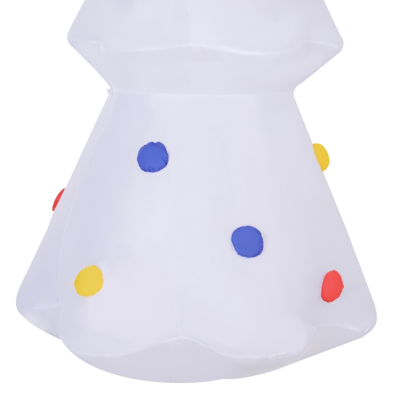 HOMCOM 6ft Inflatable Christmas Tree Decorations, Outdoor Blow-Up Yard Christmas Decor with LED Lights Display