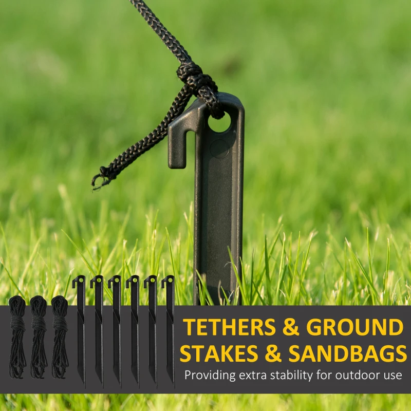 Outsunny 8ft Christmas Inflatables Outdoor Decorations Smiling Santa Claus with Gift Bag, Blow-Up LED Yard Christmas Decor for Lawn Garden Party