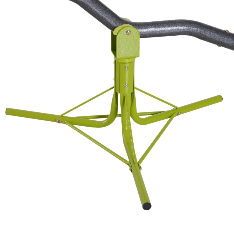 HOMCOM 360 Degree Outdoor Kids Spinning Seesaw, Playground Swivel Teeter Totter for Backyard, Kids 3-7 Years, Green