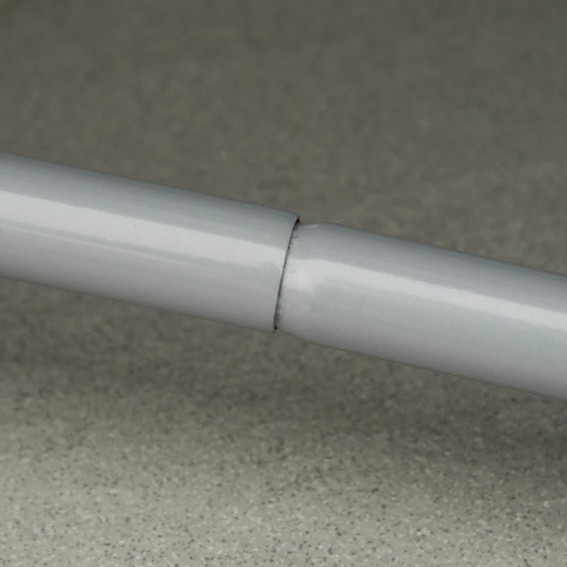 PawHut Elevated Dog Bed, Pet Cot, Steel Frame and Breathable Mesh Surface, for Extra Large Dogs, Indoor or Outdoor Use, Grey