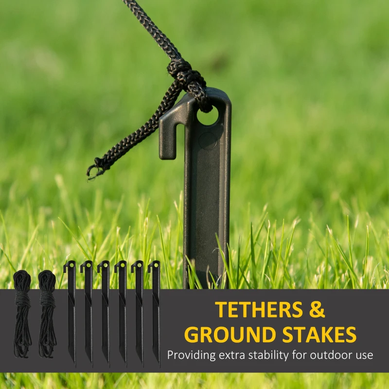 Outsunny 7.5ft Christmas Inflatables Outdoor Decorations Gingerbread House with Santa Claus and Christmas Tree, Blow-Up LED Yard Christmas Decor for Lawn Garden Party