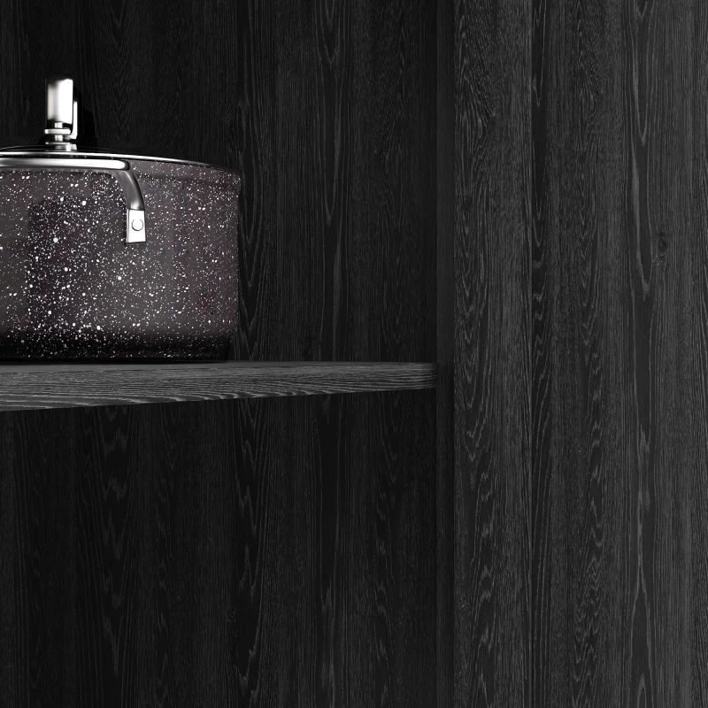 HOMCOM 72" Freestanding Storage Cabinet, Kitchen Pantry Cabinet with Doors and Shelves for Dining Room, Black