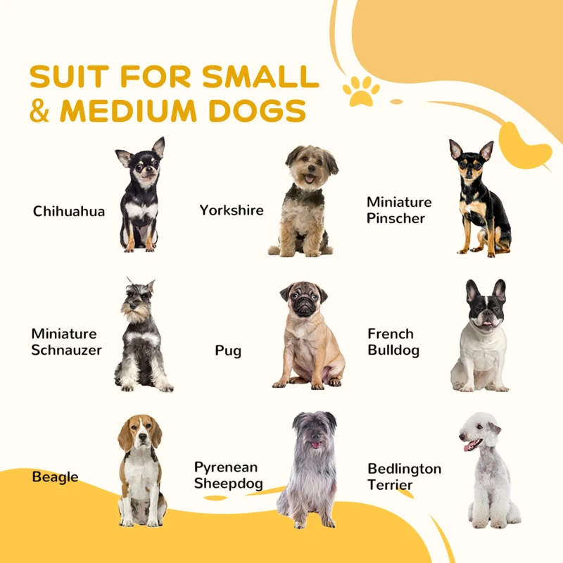 PawHut 6 Panel 32.5" - 59" x 32" Dog Playpen, Heavy Duty Pet Playpen for Indoor Outdoor, Small and Medium Dogs