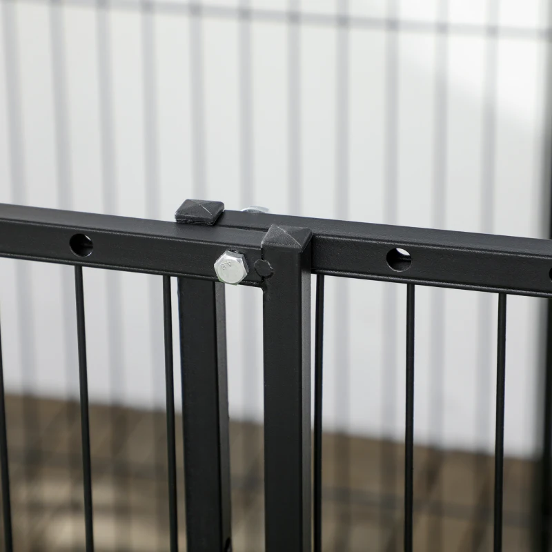 PawHut 6 Panel 32.5" - 59" x 32" Dog Playpen, Heavy Duty Pet Playpen for Indoor Outdoor, Small and Medium Dogs