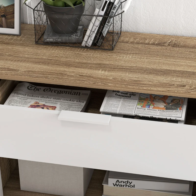 HOMCOM Modern Sideboard Cabinet, Freestanding Sideboards and Buffets with 2 Doors, Drawer and Adjustable Shelves