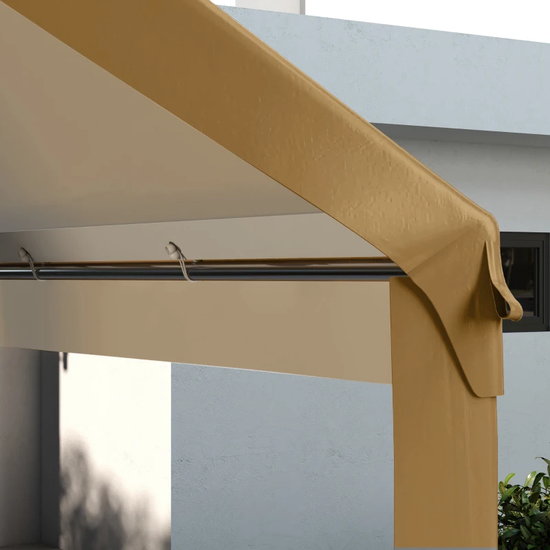 Outsunny 10 x 20ft Carport Roof, UV Resistant Canopy Replacement, Fits 84C-378V00 and 84C-206 Series, Beige