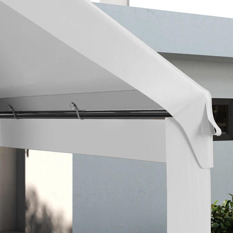 Outsunny 10 x 20ft Carport Roof, UV Resistant Canopy Replacement, Fits 84C-378V00 and 84C-206 Series, White