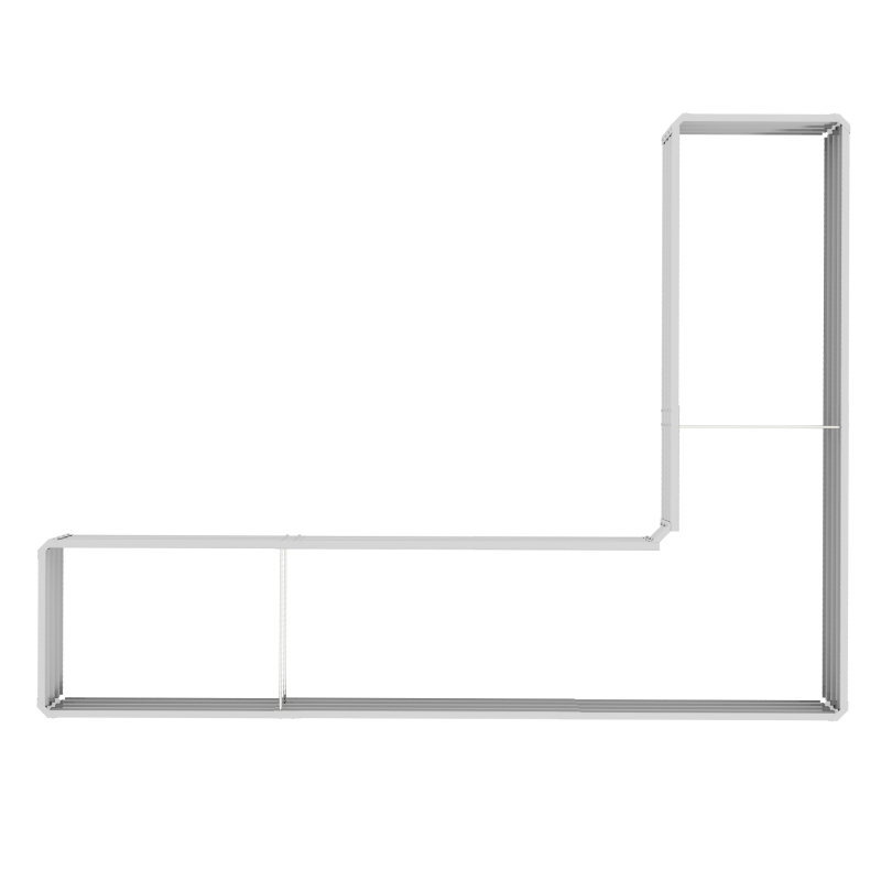 Outsunny Galvanized Raised Garden Bed Steel Planter Box w/ Rods for Vegetables Flowers Herbs, 82" x 109" x 12", Silver