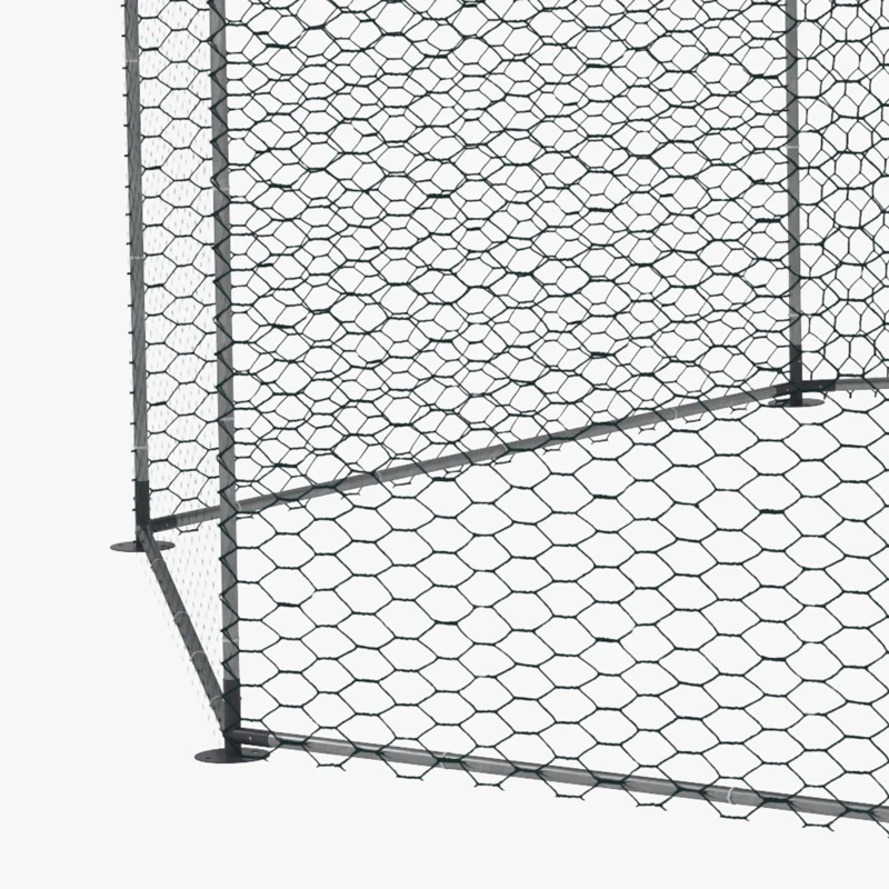 PawHut 17.1 ft x 15.7 ft Chicken Run for 19-25 Chickens with Cover