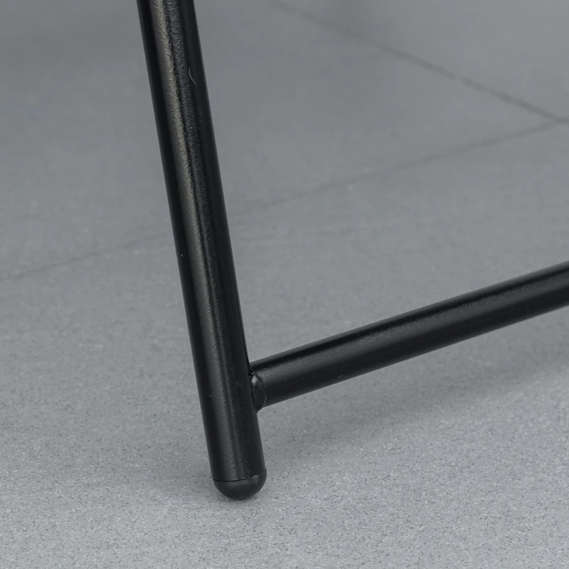 Outsunny 2 Pieces Outdoor Folding Chair Set, Portable Capimg Chairs with Armrest for Patio, Pool, Beach, Cream White