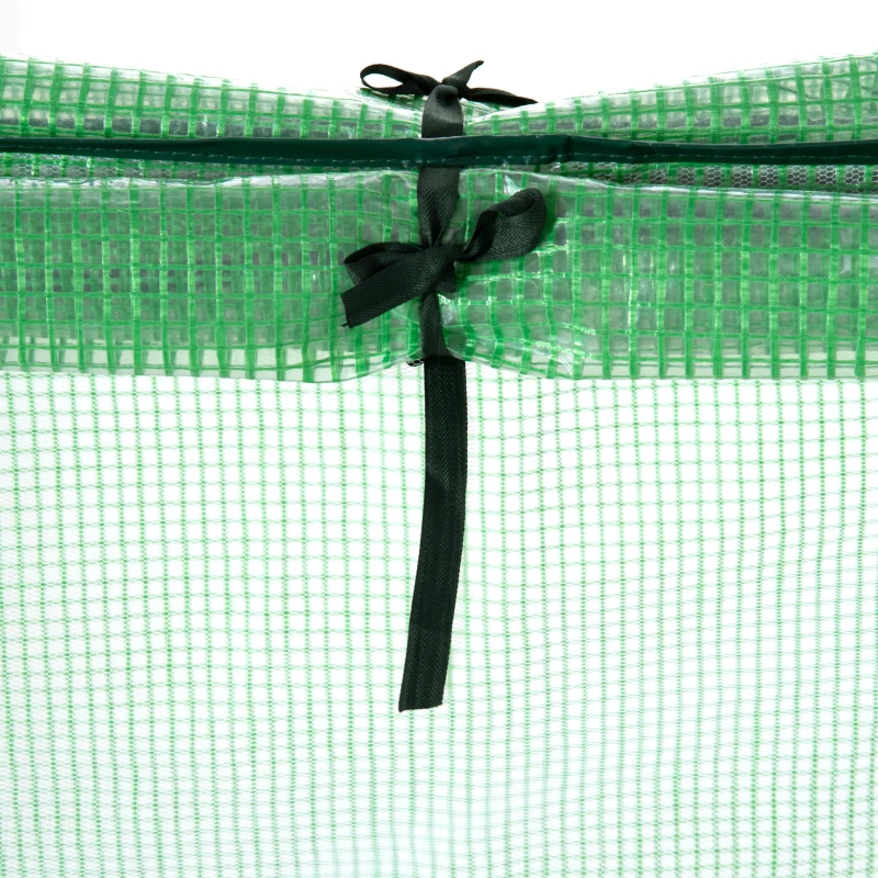 Outsunny Mini Greenhouse, Portable Garden Green House with Zipper Windows, PE Cover for Outdoor, Indoor, 71" x 36" x 28", Green