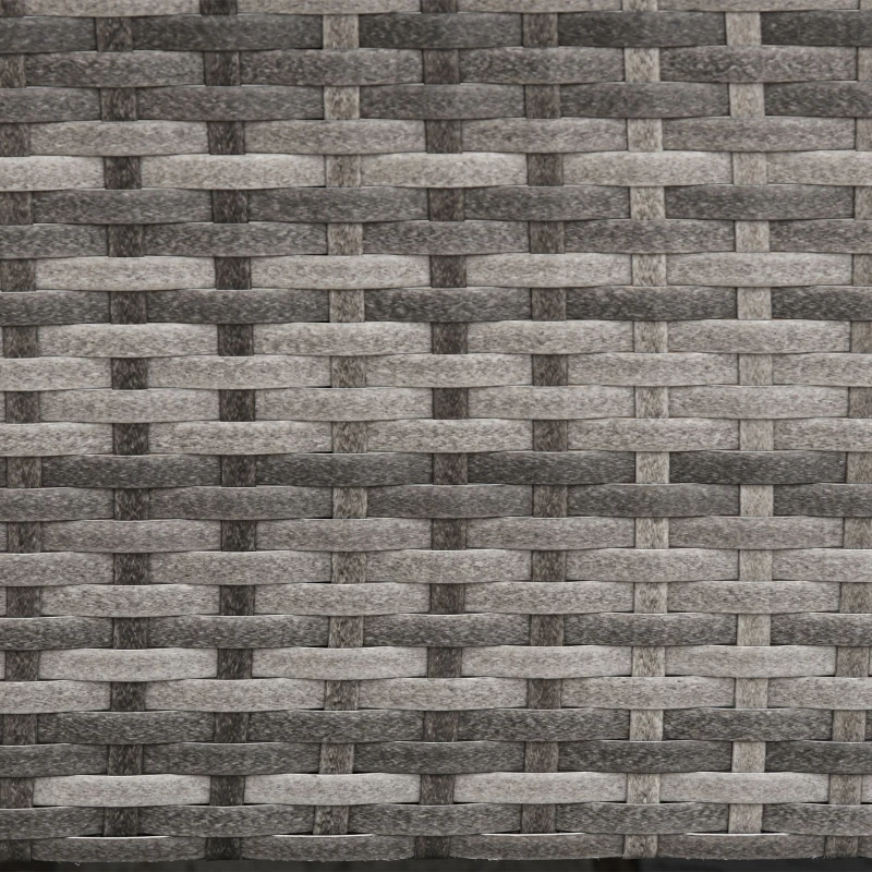 Outsunny 3-Seater Wicker Sofa, PE Rattan Outdoor Couch Conversation Furniture with Removable Cushions for Patio, Garden, Grey