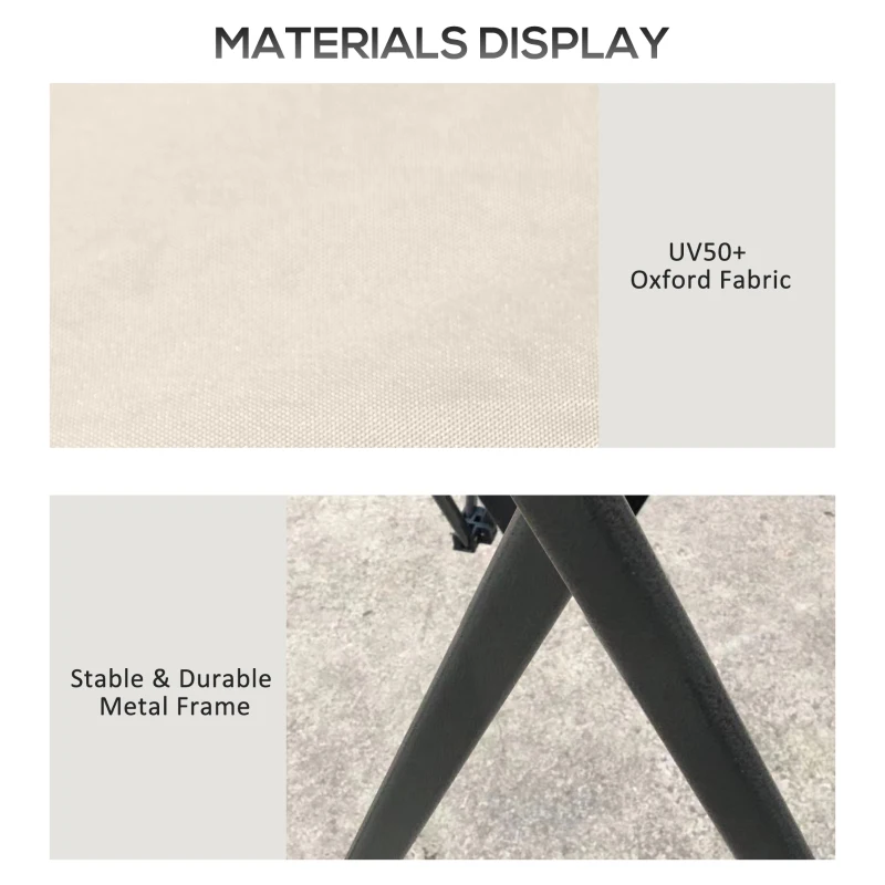 Outsunny 13' x 13' Pop Up Canopy, 2-Tier Roof Easy up Tent Shelter with Nettings Carry Bag Weight Bags for Garden, Patio, Beige