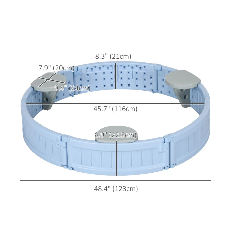 Outsunny Kids Outdoor Sandbox with Cover, Bottom Fabric Liner, for 3-12 Years, Light Blue