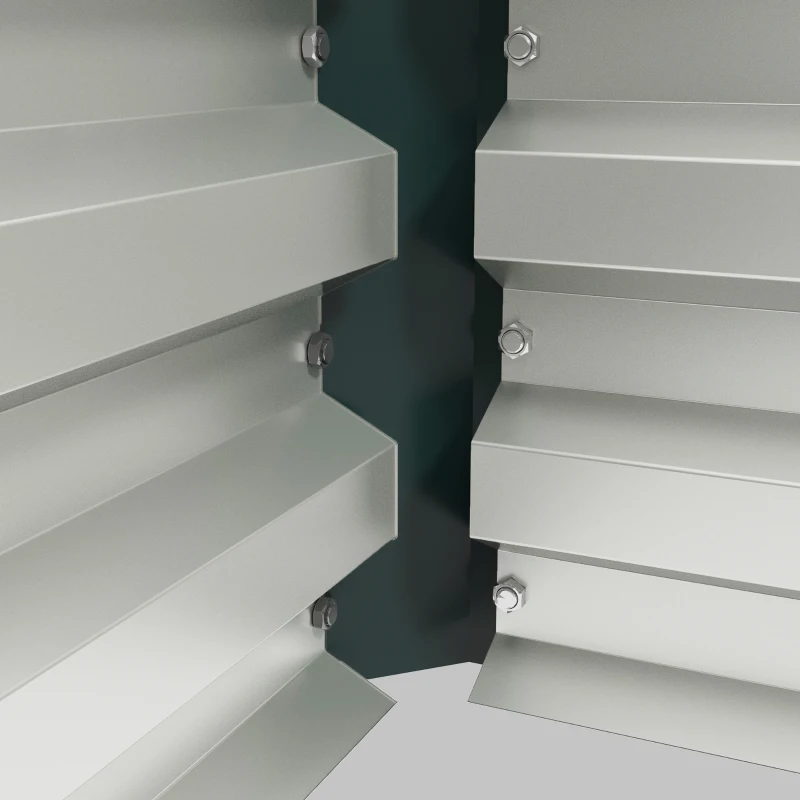 Outsunny Galvanized Raised Garden Beds, Outdoor Planter Box, Set of 2, for Flowers, Herbs and Vegetables, Green