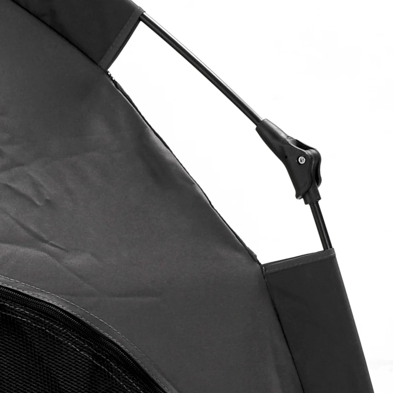 PawHut Pop Up Dog Tent for Extra Large and Large Dogs with Carry Bag, for Beach, Backyard, Home, Dark Gray