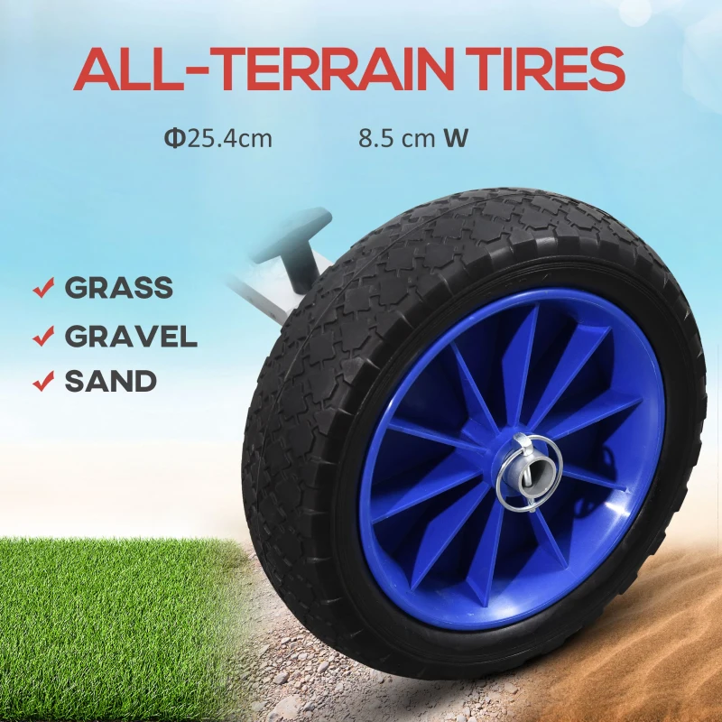 Soozier Aluminum Kayak Cart Adjustable Kayak Dolly with Wheels and Foldable Kickstand for Kayaks, Canoes, Paddleboards