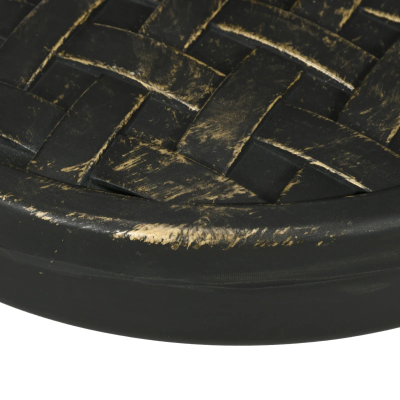 Outsunny Concrete Umbrella Base, 40 lbs. Heavy Duty Umbrella Stand with Metal Umbrella Holder for Outdoor, Lawn, Deck, Bronze