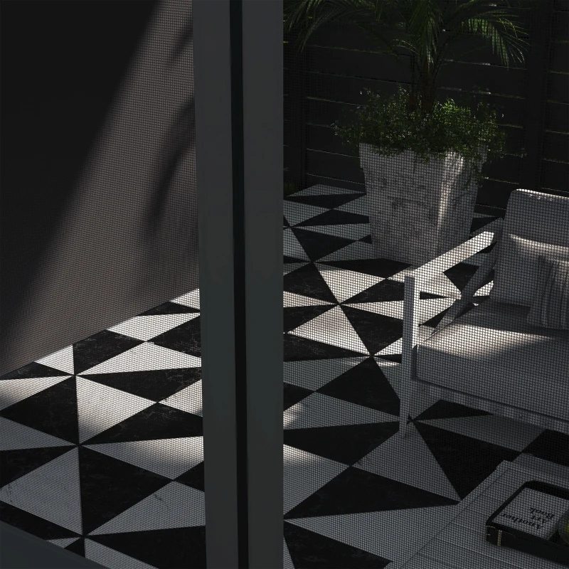 Outsunny 10' x 13' Wall Pergola, Outdoor Gazebo with 2 Curtains and 2 Nettings, UV Resistant, for Patio, Deck, Dark Grey